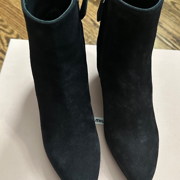 Miu miu black suede ankle booties - Picture 8 of 8
